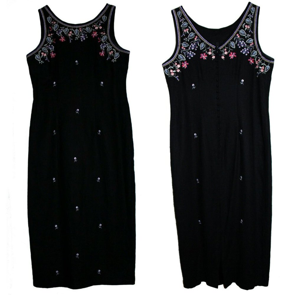 Buttoned Back Sleeveless Summer Dress 8